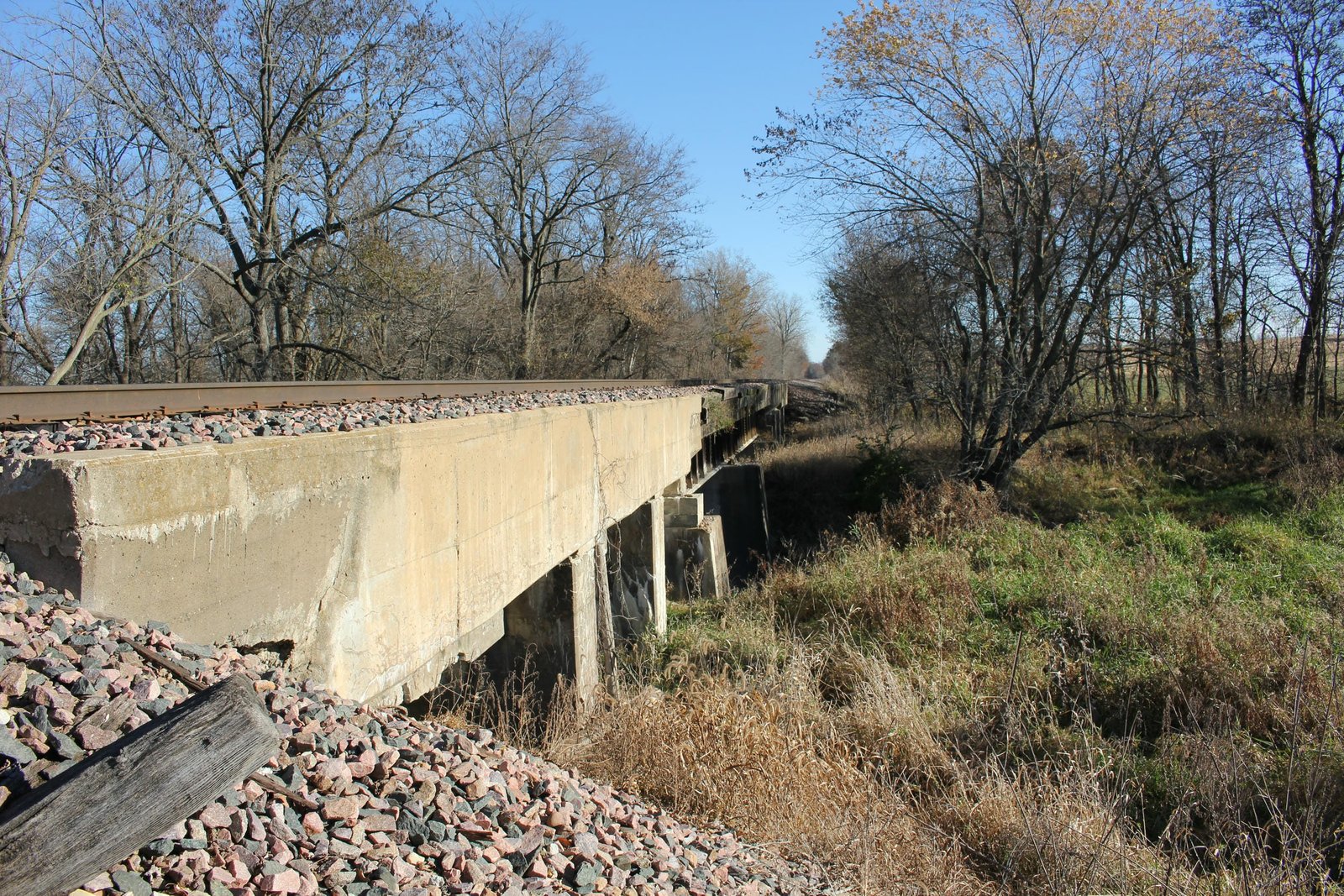 Looking east